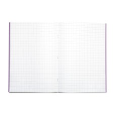 RHINO A4 Exercise Book 80 Page, Purple, S7 (Pack of 50)