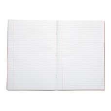 RHINO A4 Exercise Book 80 Page, Red, F8M (Pack of 10)