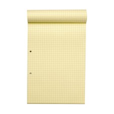 RHINO A4 Yellow Paper Refill Pad 100 Page 7mm Squared (Pack of 36)