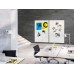 Wall Mounted Magnetic Glass Board 1800x1200x18mm - Super White