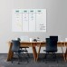 Wall Mounted Magnetic Glass Board 1500x1000x18mm - Matt Super White