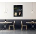 Wall Mounted Magnetic Glass Board 900x1200x18mm - Matt Happy Hour Specials Board
